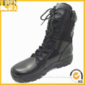 2014 New Design Genuine Leather Waterproof Black Police Tactical Military Boot (M2001)